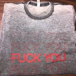 Acid Wash F*** Tee
